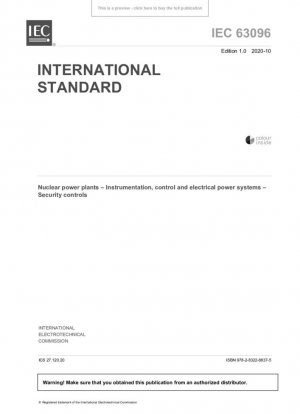 Centrales nucleares - Instrumentación, control y sistemas de potencia eléctrica - Controles de seguridad