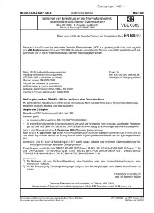 Seguridad de los equipos de tecnología de la información, incluidos los equipos eléctricos comerciales (IEC 950 (1986 - 1.ª edición, modificada))
