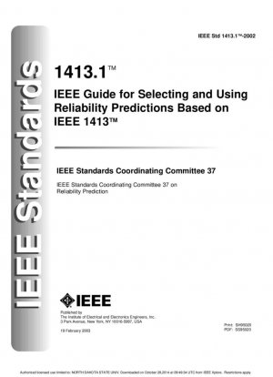 Guía IEEE para seleccionar y utilizar predicciones de confiabilidad basadas en IEEE 1413