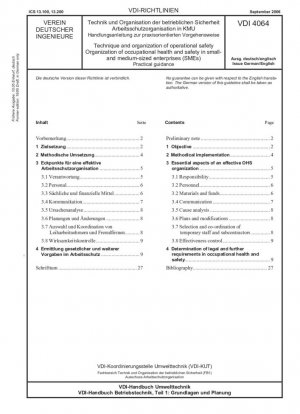 Técnica y organización de la seguridad operativa - Organización de la seguridad y salud en el trabajo en las pequeñas y medianas empresas (PYME) - Orientaciones prácticas