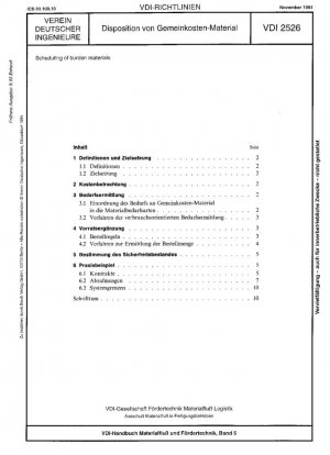 Programación de materiales de carga.