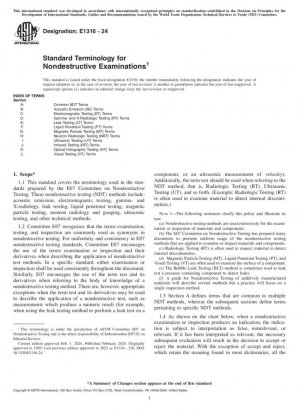 Terminología estándar para exámenes no destructivos