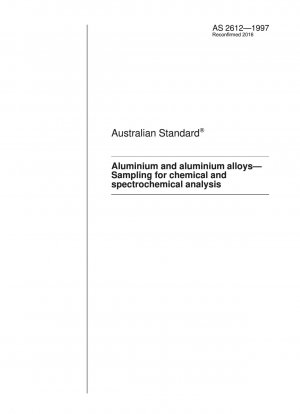Aluminio y aleaciones de aluminio - Muestreo para análisis químicos y espectroquímicos