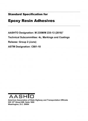 Especificación estándar para adhesivos de resina epoxi