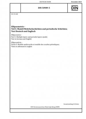 Elipsometría - Parte 5: Modelo de capas múltiples y capas periódicas; Texto en alemán e inglés.