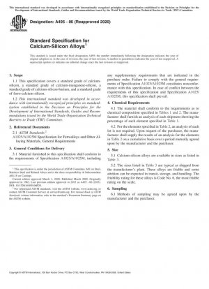 Especificación estándar para aleaciones de calcio-silicio
