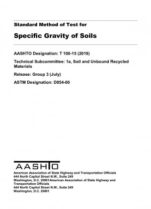 Método estándar de prueba para la gravedad específica de suelos
