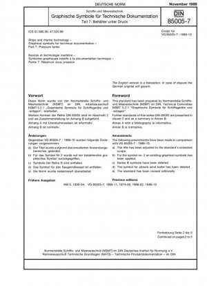 Buques y tecnología marina. Símbolos gráficos para la documentación técnica. Parte 7: Tanques a presión.