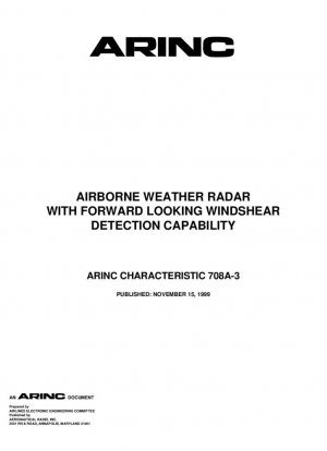 Radar meteorológico aerotransportado con capacidad de detección de cizalladura del viento orientada hacia adelante, 1993; Incluye Suplementos 1-3