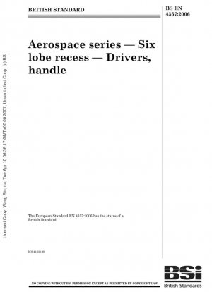 Serie aeroespacial - Rebaje de seis lóbulos - Controladores, manija
