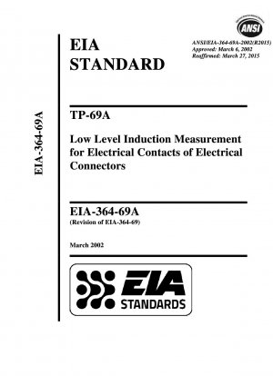 TP-69A Medición de inducción de bajo nivel para contactos eléctricos de conectores eléctricos