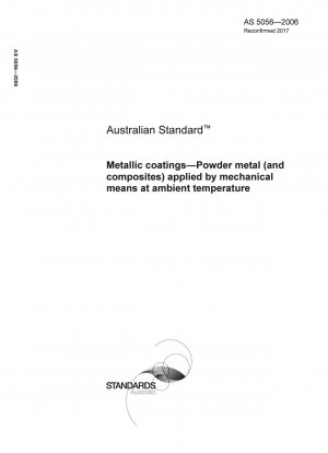 Recubrimientos metálicos - Polvo metálico (y compuestos) aplicados por medios mecánicos a temperatura ambiente.