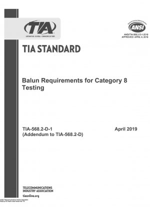 Requisitos de Balun para pruebas de categoría 8
