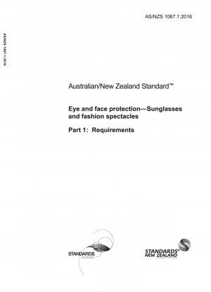 Protección de los ojos y la cara - Gafas de sol y gafas de moda - Parte 1: Requisitos