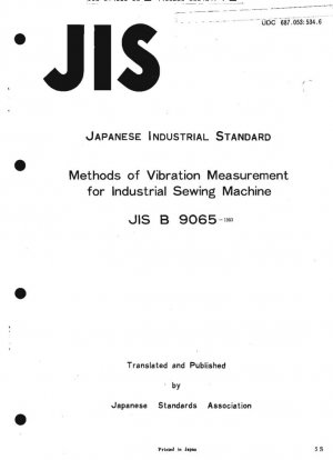 Métodos de medición de vibraciones para máquinas de coser industriales.