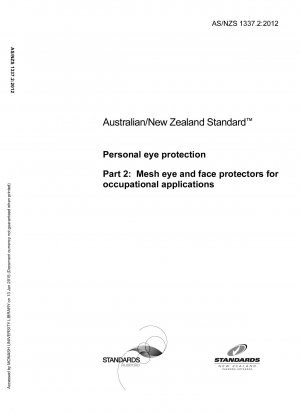 Protección ocular personal: protectores oculares y faciales de malla para aplicaciones ocupacionales