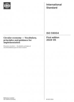 Economía circular: vocabulario, principios y orientación para su implementación