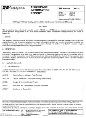 Calidad, capacidad de servicio y mantenimiento de los cilindros de oxígeno, transferencia y marcado