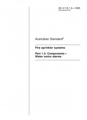 Sistemas de rociadores contra incendios - Componentes - Alarmas con motor hidráulico
