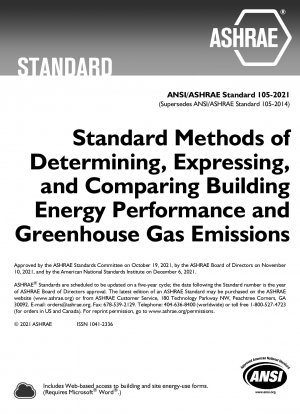 Métodos estándar para determinar, expresar y comparar el rendimiento energético de los edificios y las emisiones de gases de efecto invernadero
