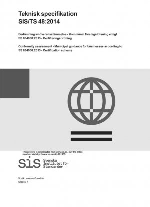 Evaluación de la conformidad - Orientación municipal para empresas según SS 884000:2013 - Esquema de certificación