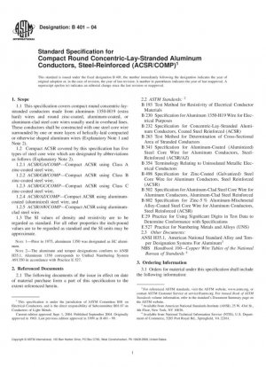 Especificación estándar para conductores de aluminio trenzados concéntricos, redondos y compactos, reforzados con acero (ACSR/COMP)