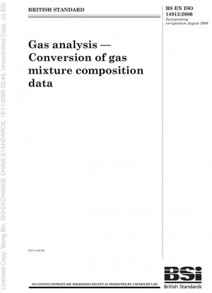 Análisis de gases: conversión de datos de composición de mezclas de gases