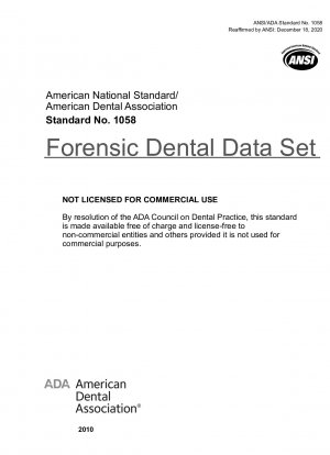 Conjunto de datos dentales forenses