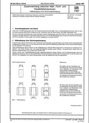Relación entre tolerancias de tamaño, forma y paralelismo; requisito de sobre sin indicación individual en el dibujo