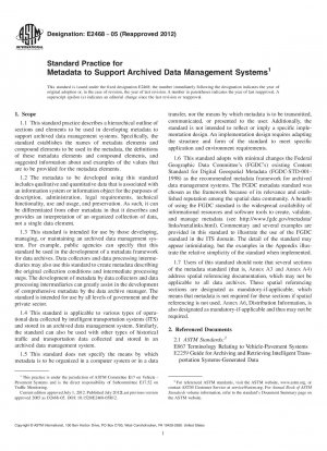 Práctica estándar para que los metadatos respalden los sistemas de gestión de datos archivados