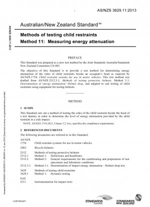 Métodos de prueba de sistemas de retención infantil: medición de la atenuación de energía
