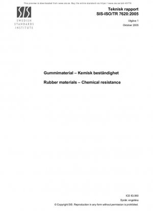 Material de goma - Resistencia química
