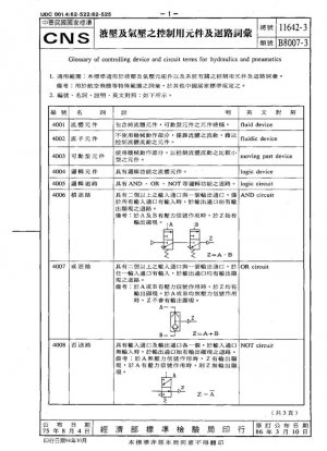 Glosario de términos de circuitos y dispositivos de control para hidráulica y neumática