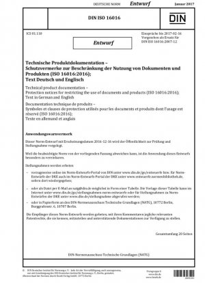 Documentación técnica del producto - Avisos de protección para restringir el uso de documentos y productos