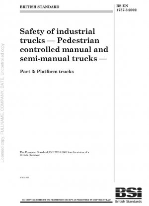 Seguridad de las carretillas industriales - Carretillas de propulsión a pie - Carretillas de plataforma