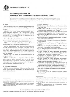 Especificación estándar para tubos redondos soldados de aluminio y aleación de aluminio