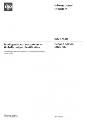 Sistemas de transporte inteligente — Identificación única a nivel mundial
