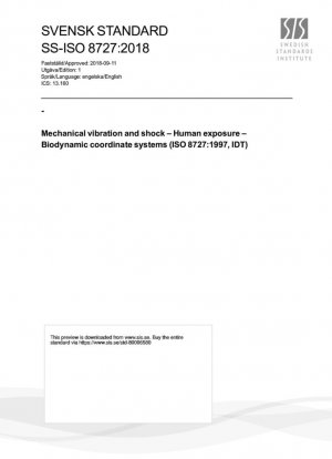 Mecánica de vibraciones y choques - Exposición humana - Sistemas biodinámicos de coordenadas (ISO 8727:1997, IDT)