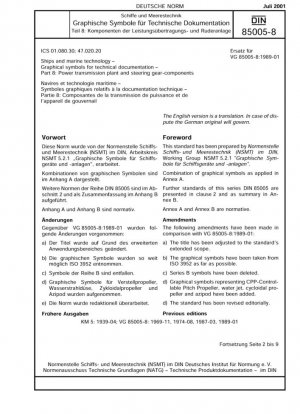 Buques y tecnología marina. Símbolos gráficos para la documentación técnica. Parte 8: Sistemas de transmisión de energía y componentes del aparato de gobierno.