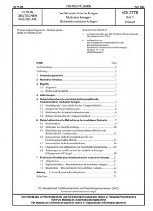 Plantas de ingeniería de procesos – Plantas modulares – Seguridad de las plantas modulares