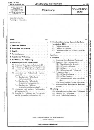 Planificación de la inspección