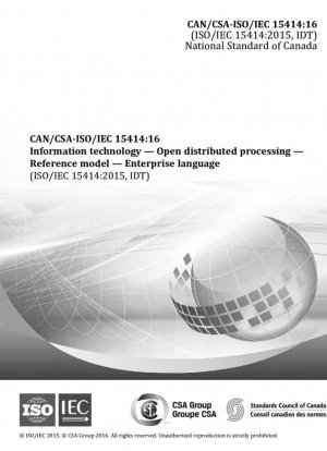 Tecnología de la información — Procesamiento distribuido abierto — Modelo de referencia — Lenguaje empresarial